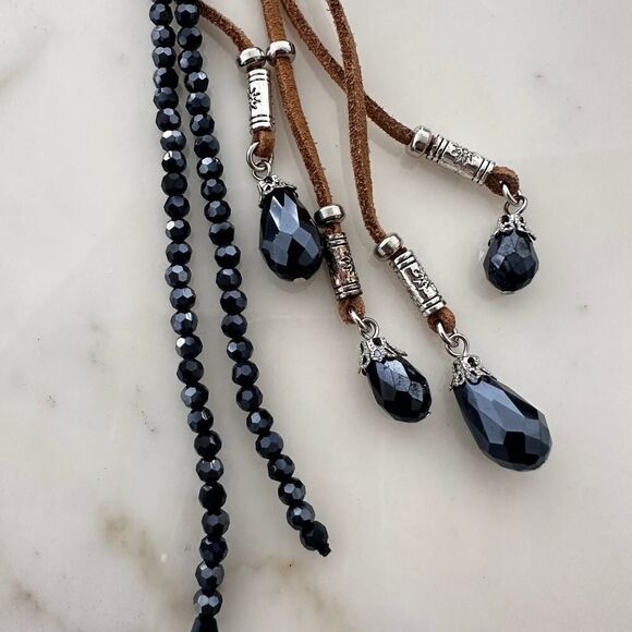 Chico’s Multi-Strand Beaded Lariat Necklace-Boho - Picture 4 of 7